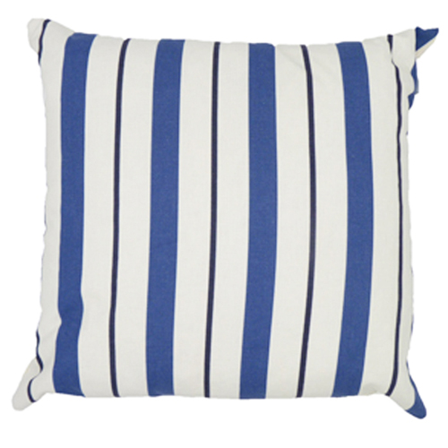 Seaton Stripe, Navy - (45cm x 45cm) Cushion - Image 3